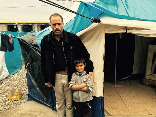 ▲ 2014년 시리아 난민캠프에서 찍은 가족의 모습. ⓒ이장우 상임이사