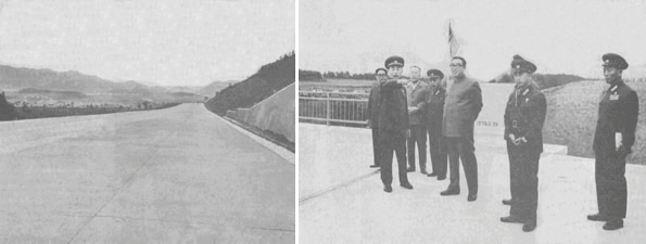 ▲ 평양-원산 고속도로 완공을 둘러보는 김일성 주석 ⓒ 노동신문(1978년 9월 4일)