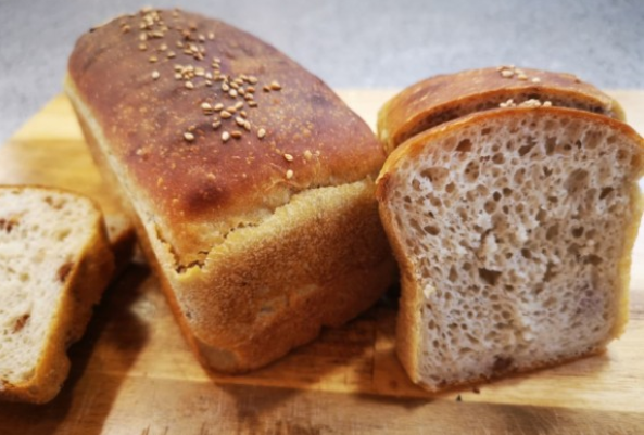 ▲ 우리밀 100%로 만든 '농가빵'의 식빵  ⓒ농가빵